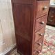 Antique oak chest of drawers - late 19th/early 20th century.