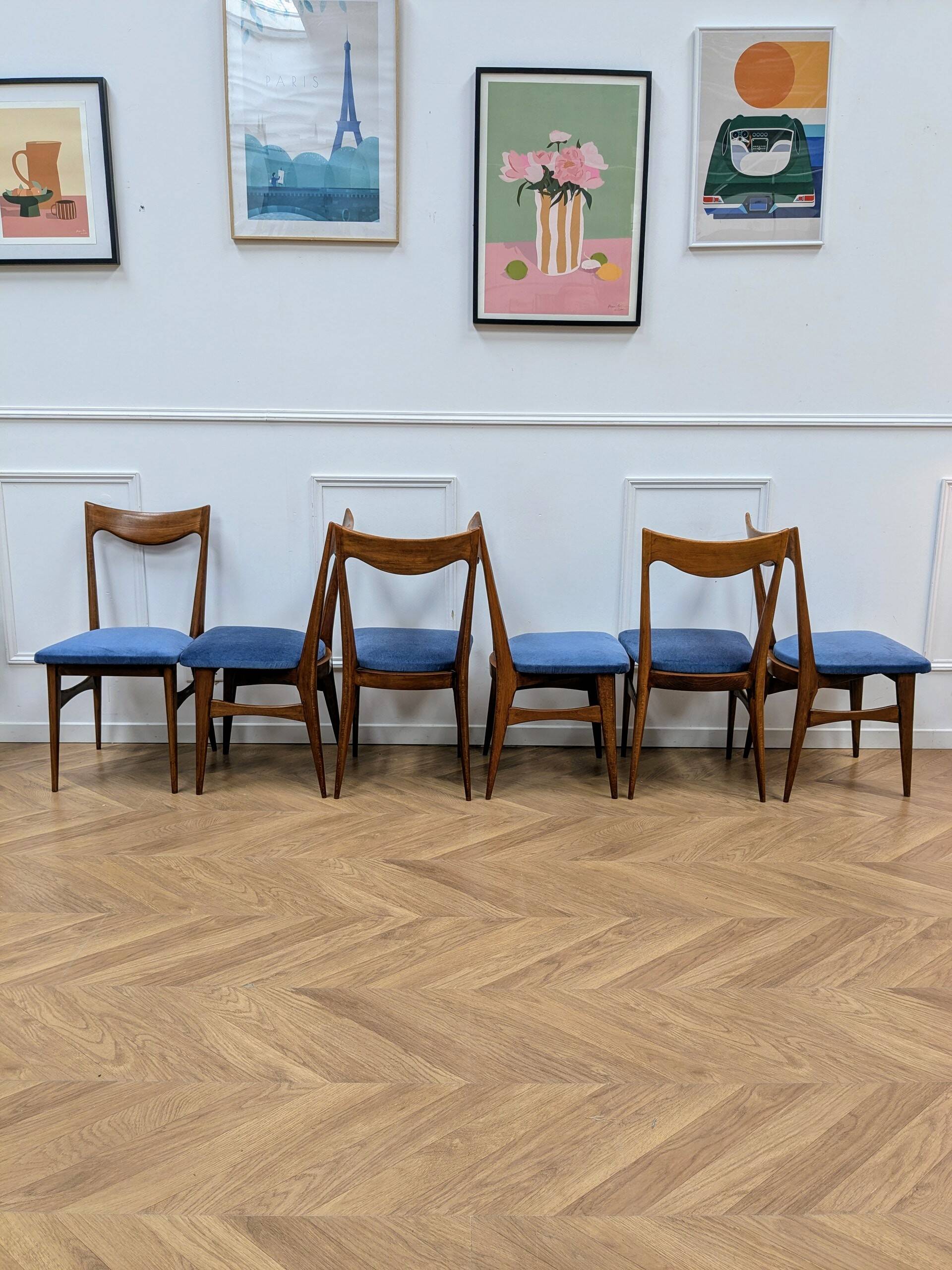 Set of 6 Scandinavian chairs