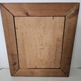 Oil painting on panel, The Mustachioed Man in a Hat, Signed E. Marchal