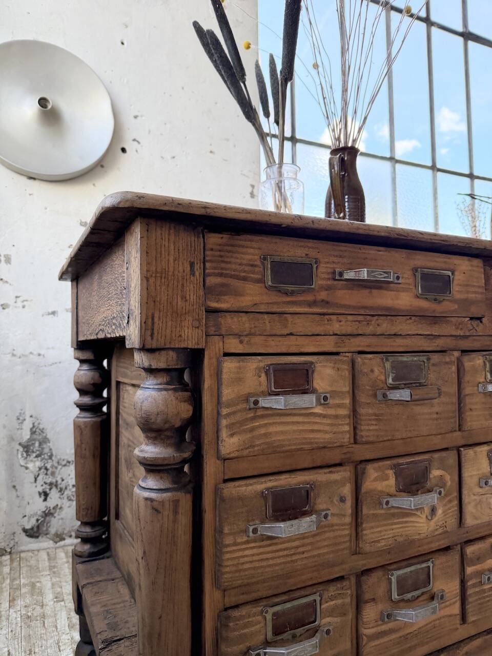 Comptoir, îlot central, meuble de métier multi-tiroirs