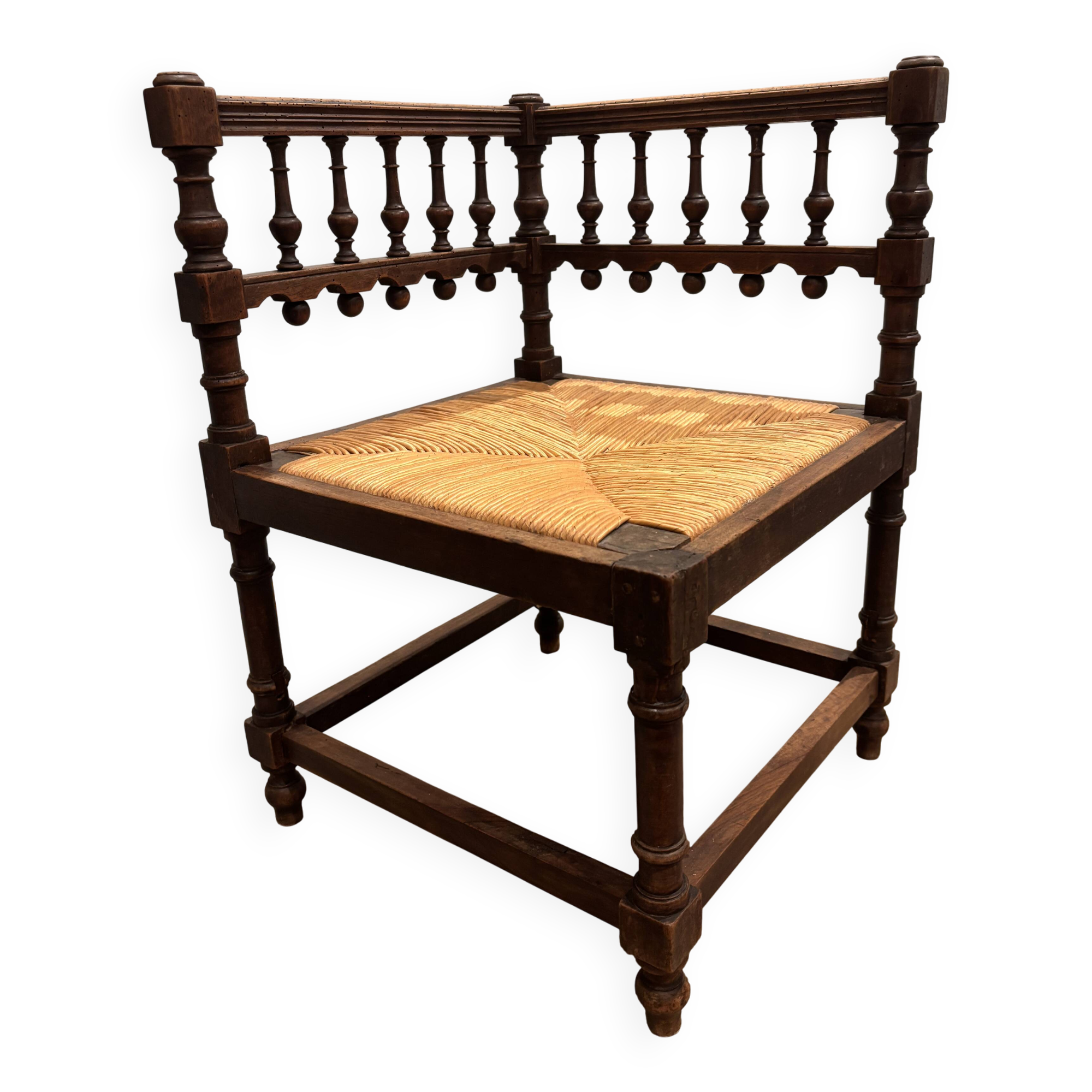 Antique French corner chair