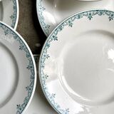 8 flat plates St Amand & Hamage in iron earth