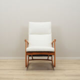 Beech rocking armchair, Danish design, 1970s, Denmark