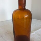 Amber glass bottle