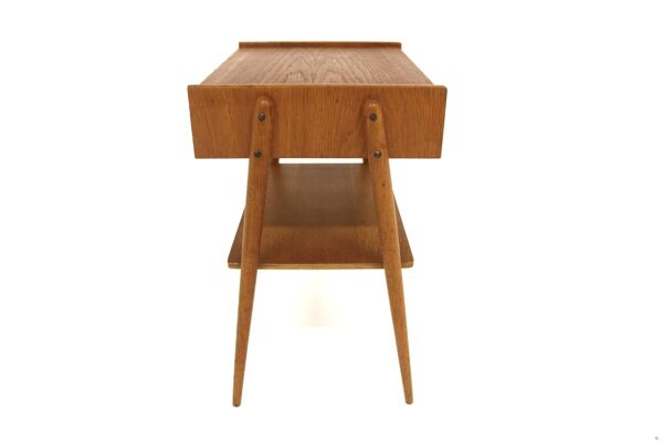 Table de chevet scandinave en teck, AB Carlströms, Suède, 1960