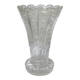 Chiseled glass vase