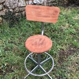Chaise d’atelier industrielle vintage années 50/60