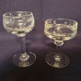 Set of 17 mismatched shot glasses