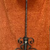 Art deco wrought iron floor lamp