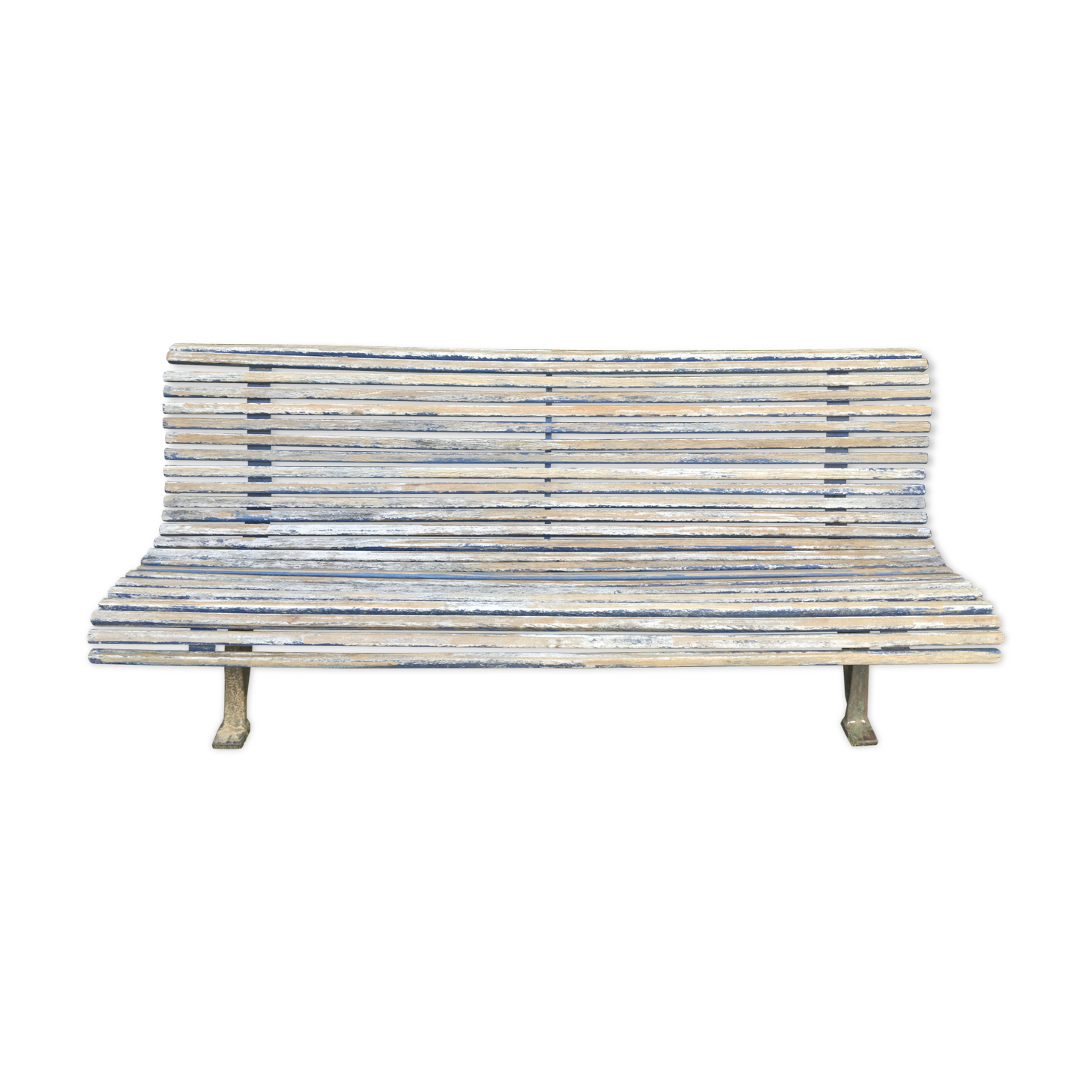 Former parisian bench with cast base