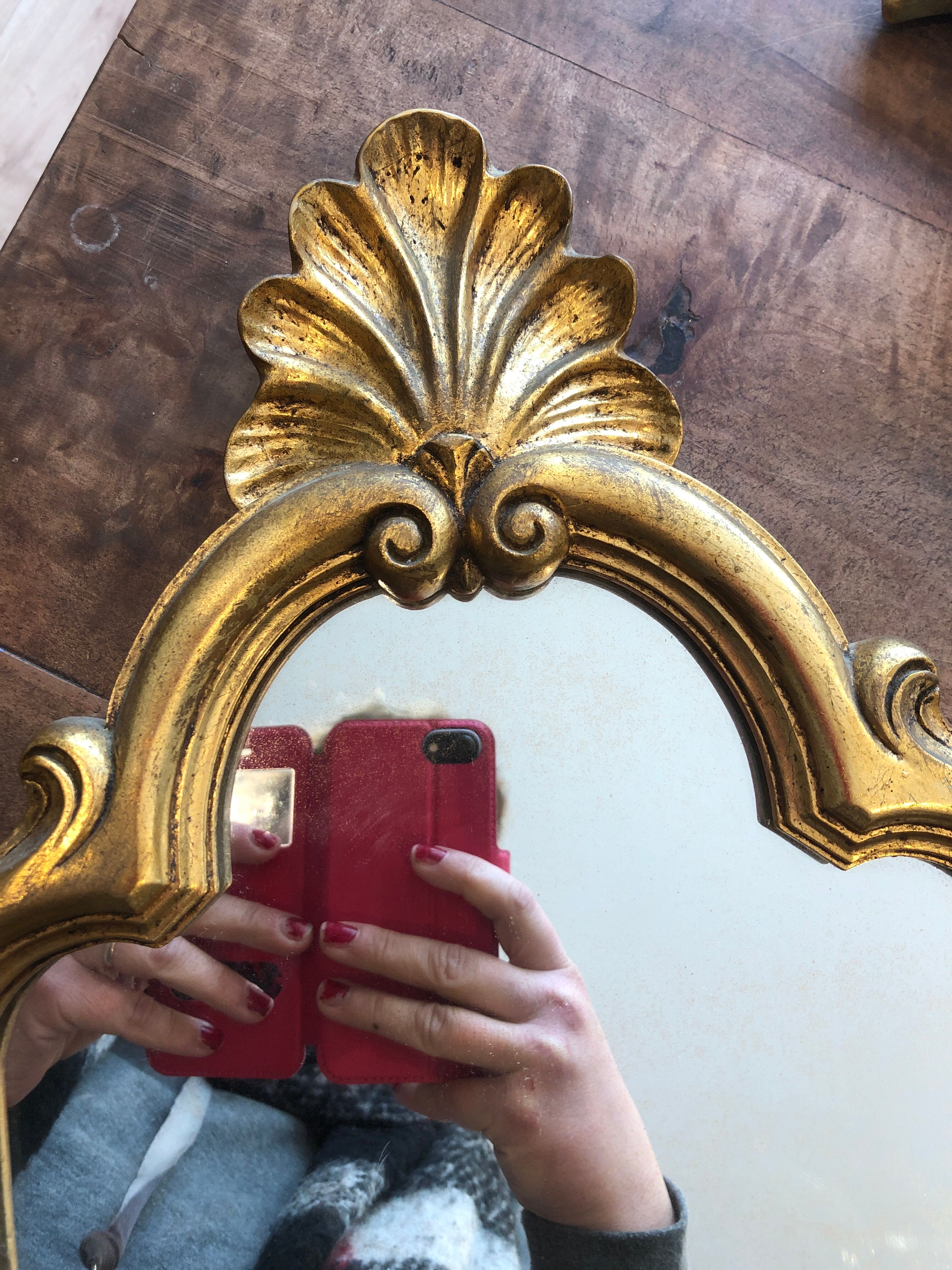Pretty rocky mirror 26x64cm