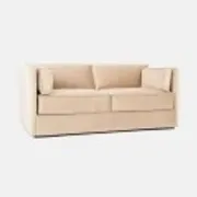 Sofa HAGA beige velour, Scandinavian design