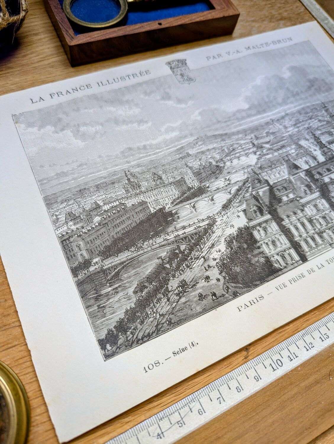 Paris, printed illustration from 1883.