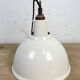 Vintage Industrial Beige Painted Pendant Lamp