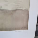 Watercolour by Michel Roubille, Saint Colomban 1977