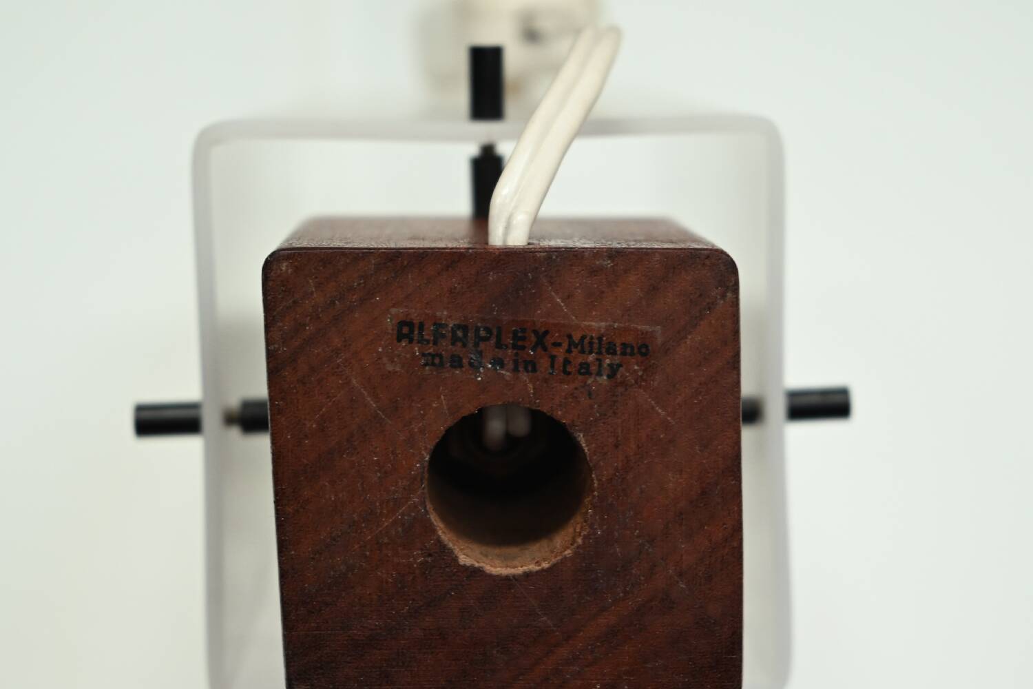 Vintage table lamp produced by Alfaplex Milano, 1960s Italy.