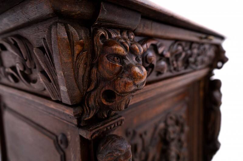 Carved chest of drawers, France, circa 1840.