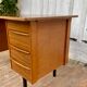 1960 modernist desk with 8 drawers