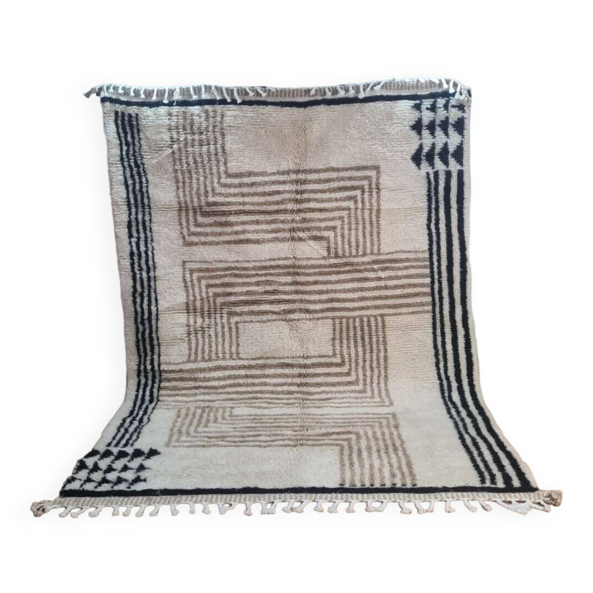 Handmade wool Berber rug 300X200 cm