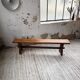 Paire de bancs noyer 1900