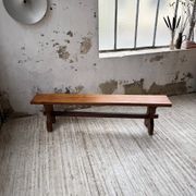 Paire de bancs noyer 1900
