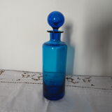 Glass bottle blue ball cap
