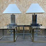 Table lamp for lumica braas & chrome