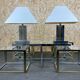 Table lamp for lumica braas & chrome