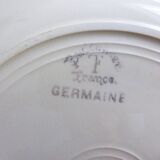 1 assiette plate vintage de Badonviller modèle Germaine