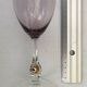 Joseph Stanik 6 red wine glasses of the Zuzanna model in Amethyst color with rims and golden ball