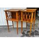 Pair of cherry wood bedside tables/end tables from the 1950s