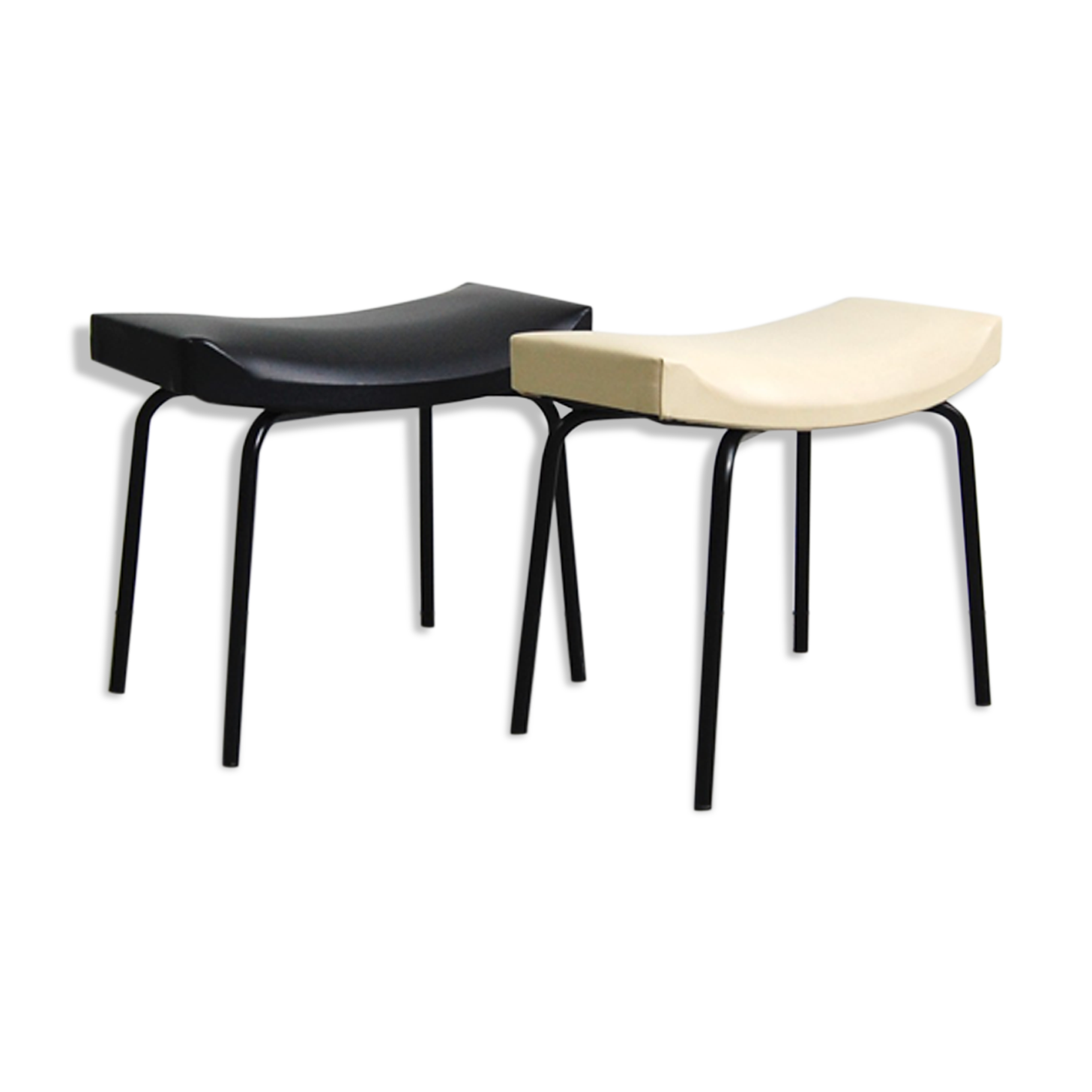 Pair of footrests "taureaux" by Pierre Guariche for Meurop 1960s