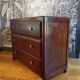 Vintage 3-drawer chest of drawers in dark wood