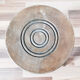 Vintage round milking stool , solid wood , tripod , 50s