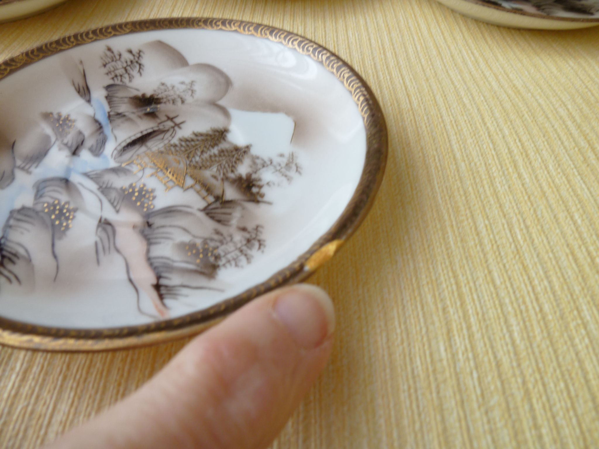 Set of 6 mocha coffee cups made of Japanese porcelain