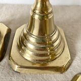 Old brass candlesticks England