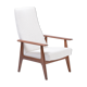 Dutch Mid-Century Modern Teak lounge chair by Topform reupholstered in Bouclé