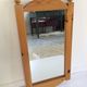 Miroir mural pin massif vintage