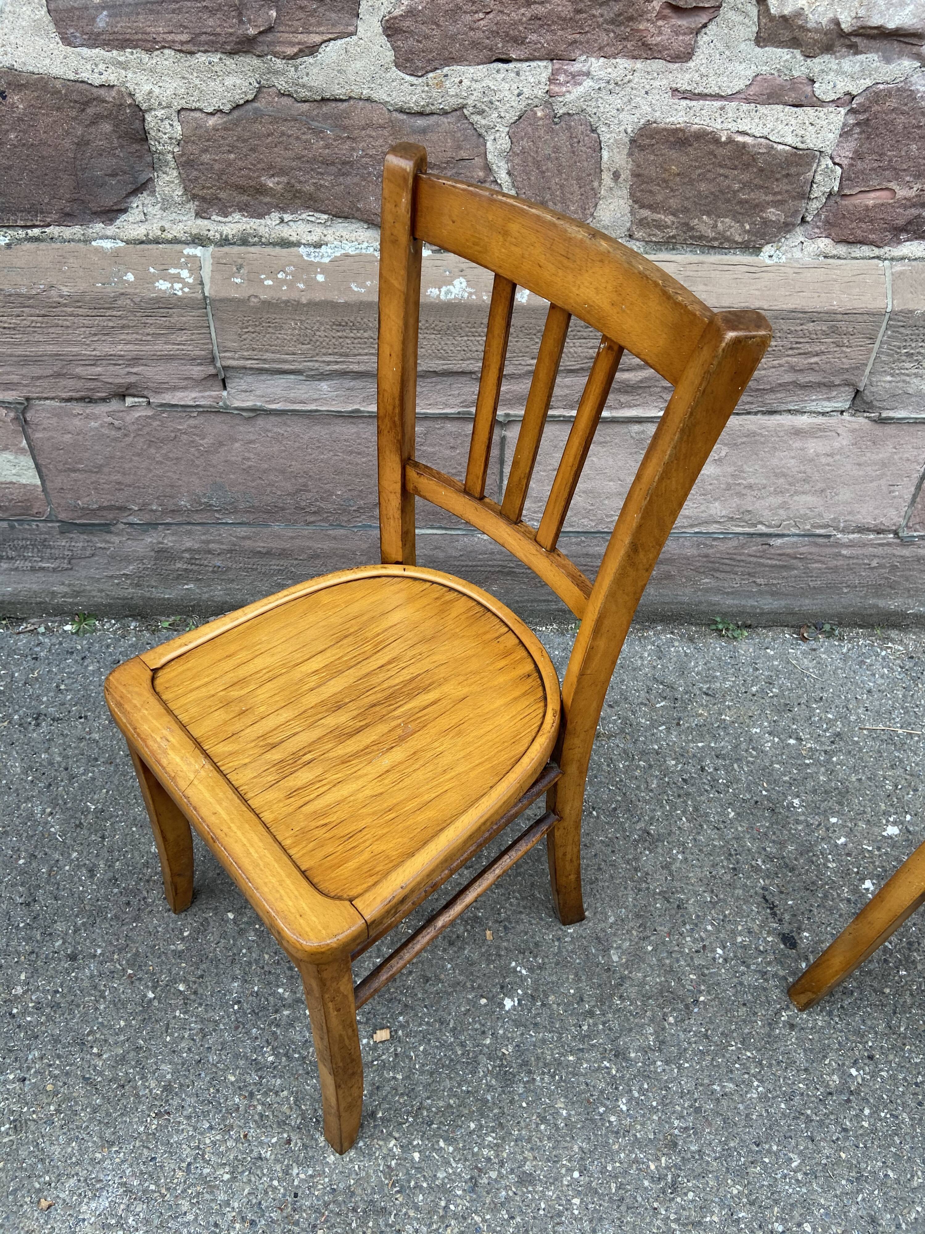 2 Bistro chairs baumann French bistro chair vintage