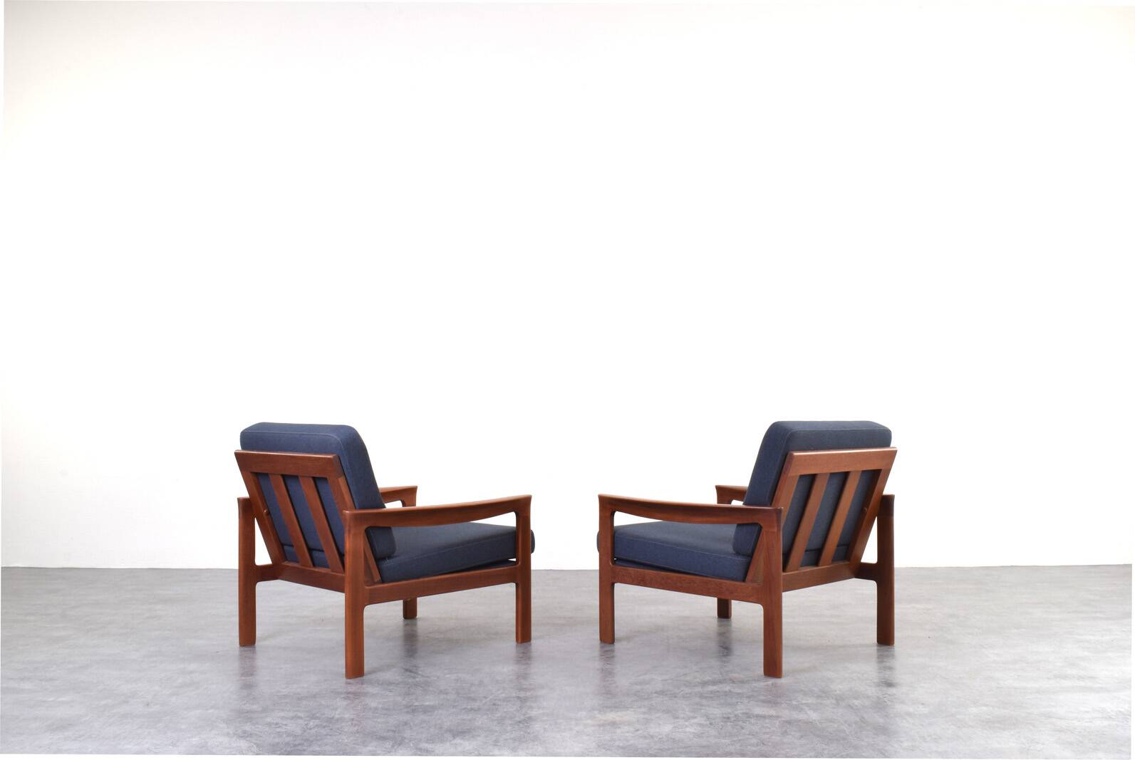 Mid-Century Danish Teak Lounge Chairs by Arne Vodder for Komfort, 1960s, Se
