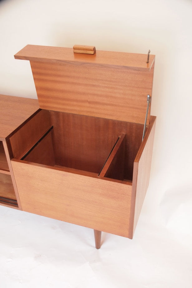 Enfilade scandinave, ouverture sur le plateau, vintage 50 60