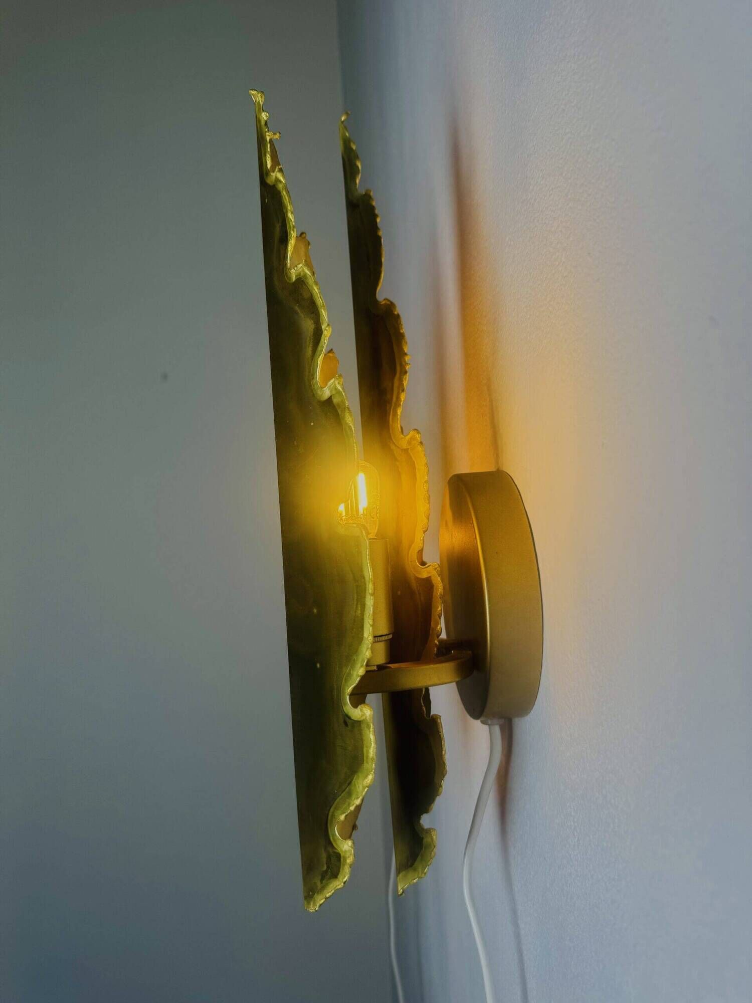 Model 5193 Brutalist Wall Lights By Svend Aage Holm-Sørensen For Holm-Sørensen & Co, Denmark 1960S