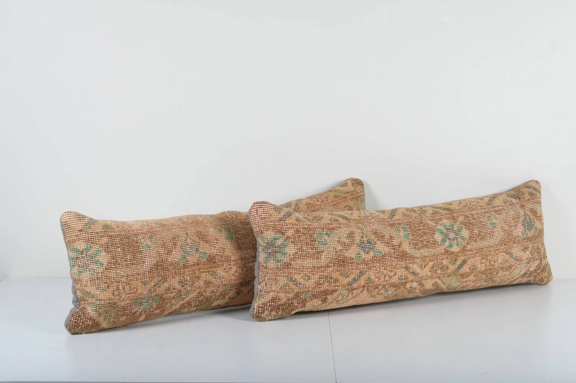 Set of 2 vintage Turkish cushion covers 30x89 cm