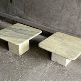 Marble nesting coffee tables, 1960s, France