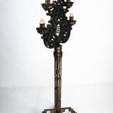 Rare Italian Brutalist floor lamp by Longobard. Italy 1970s