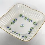 Vide-Poche en Porcelaine -Manufacture du Lys Royal avec décor aux Barbeaux