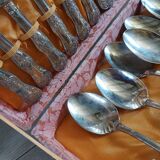 Ménagère ancienne 49 pièces en métal argenté