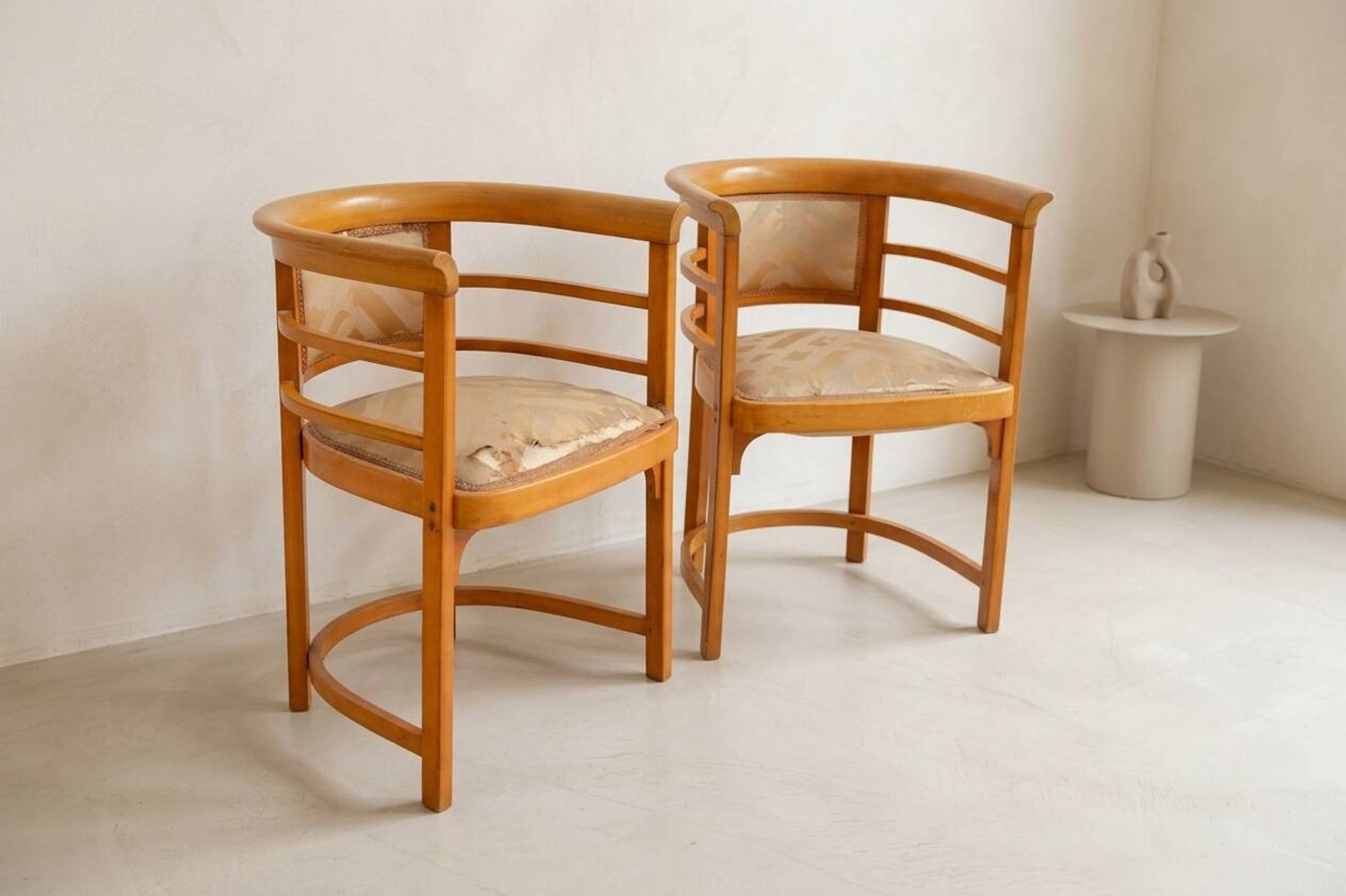 Bentwood armchairs Josef Hoffmann style wood 1920s Europe