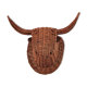 Bull head minotaur wicker vintage 60s-70s