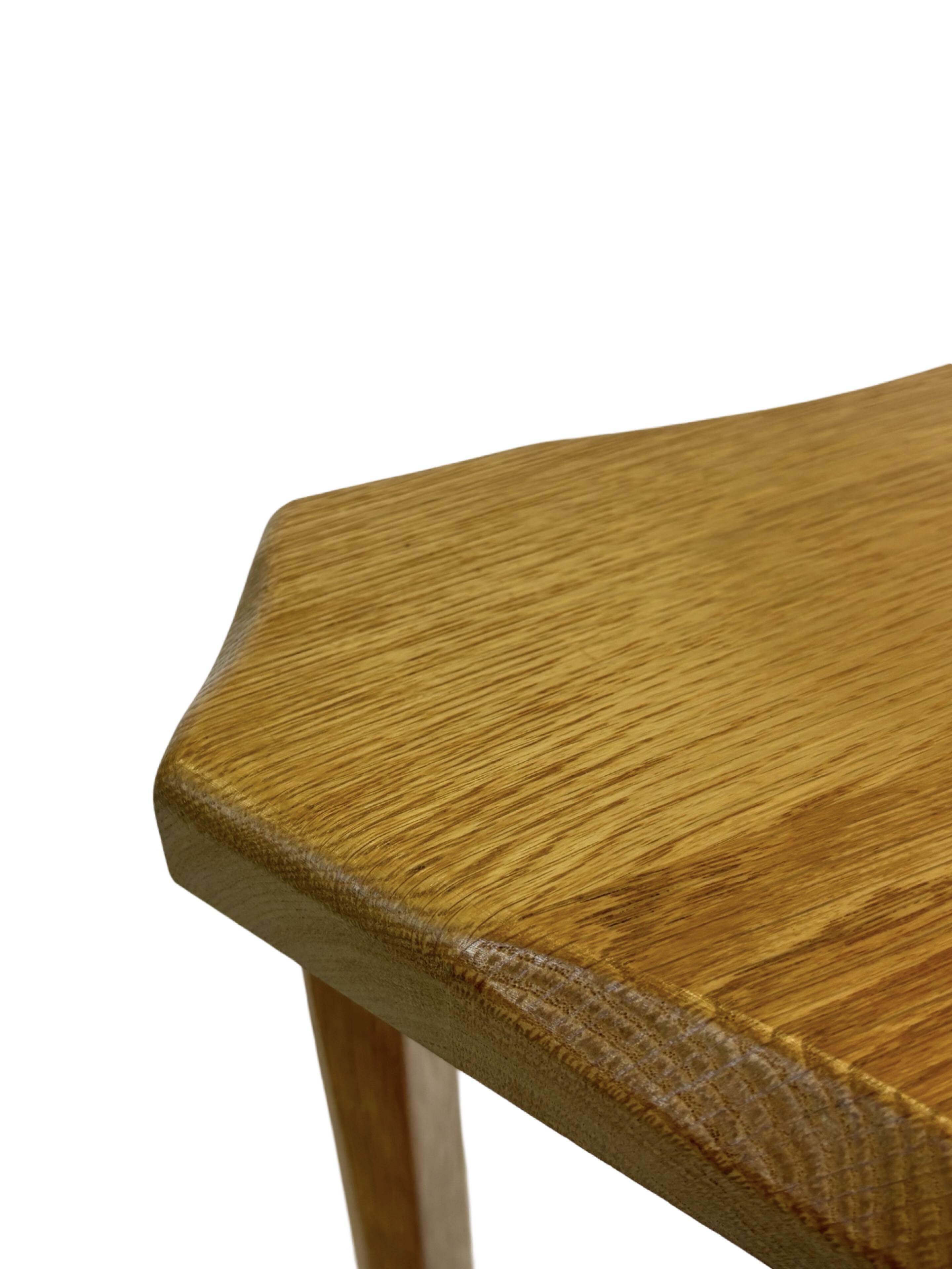 Vintage Scandinavian side tables made of solid wood circa 1970s